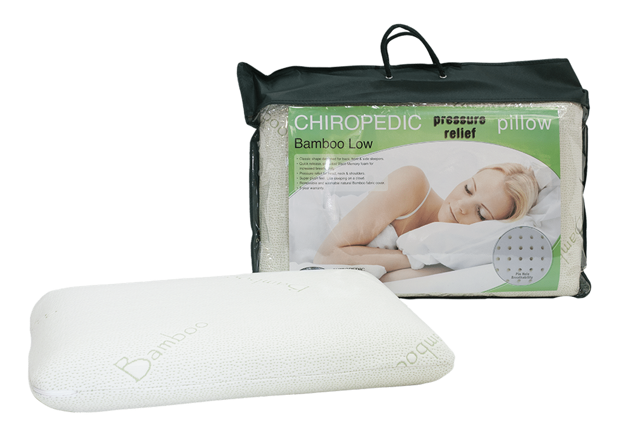 Chiropedic Pressure Relief Pillow Bamboo Low