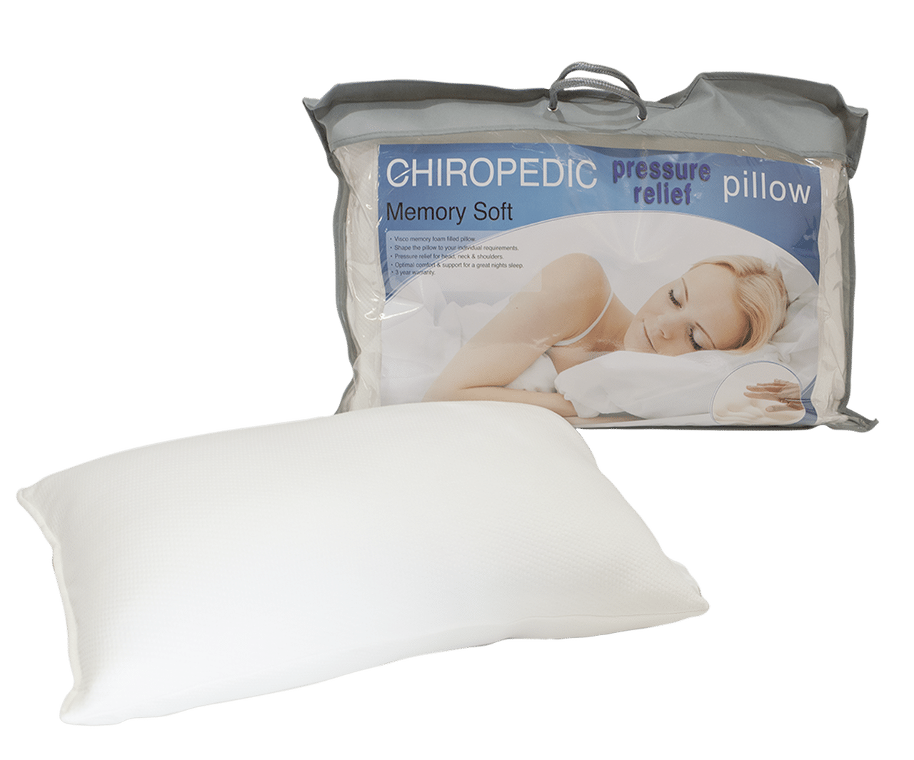 Chiropedic Pressure Relief Pillow Memory Soft