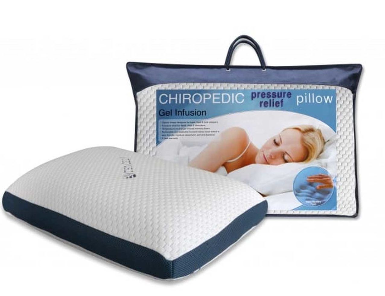 Chiropedic Pressure Relief Pillow Gel Infusion