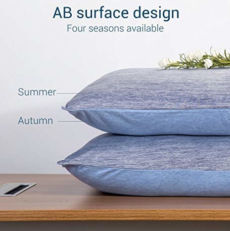 Elegear Summer Cooling Pillowcases, 2 Pack Cool Pillow Cases for Hot  Sleepers, Japanese Arc-Chill Cooling Fibre Double-Sided Cushion Covers,  Q-Max