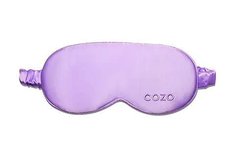 COZO Cushioned Purple Mulberry Silk Sleep Mask