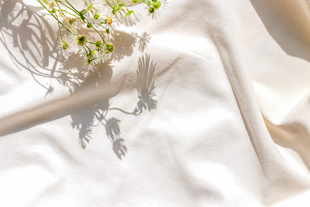 Peace Lily Organic Egyptian Cotton Bed Sheet Set