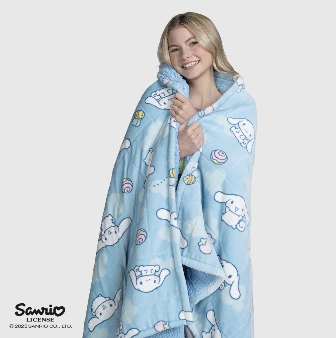 The Oodie Cinnamoroll Sherpa Blanket